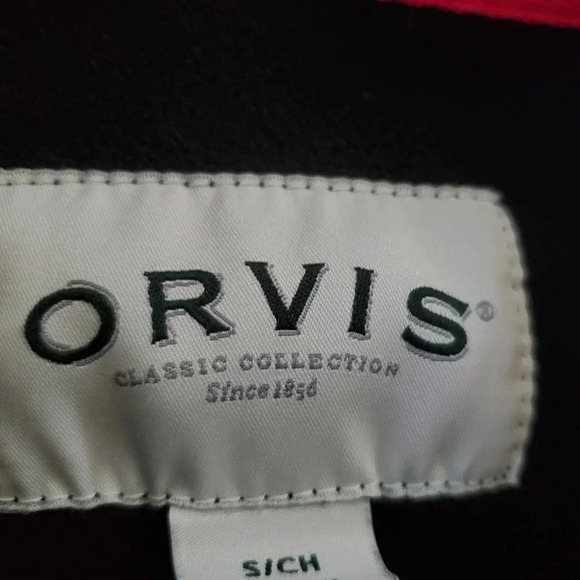 ORVIS woman's black & white plaid shirt jacket fleece lined - Picture 4 of 7